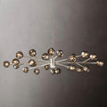 Boule Glass Oval Chandelier 72