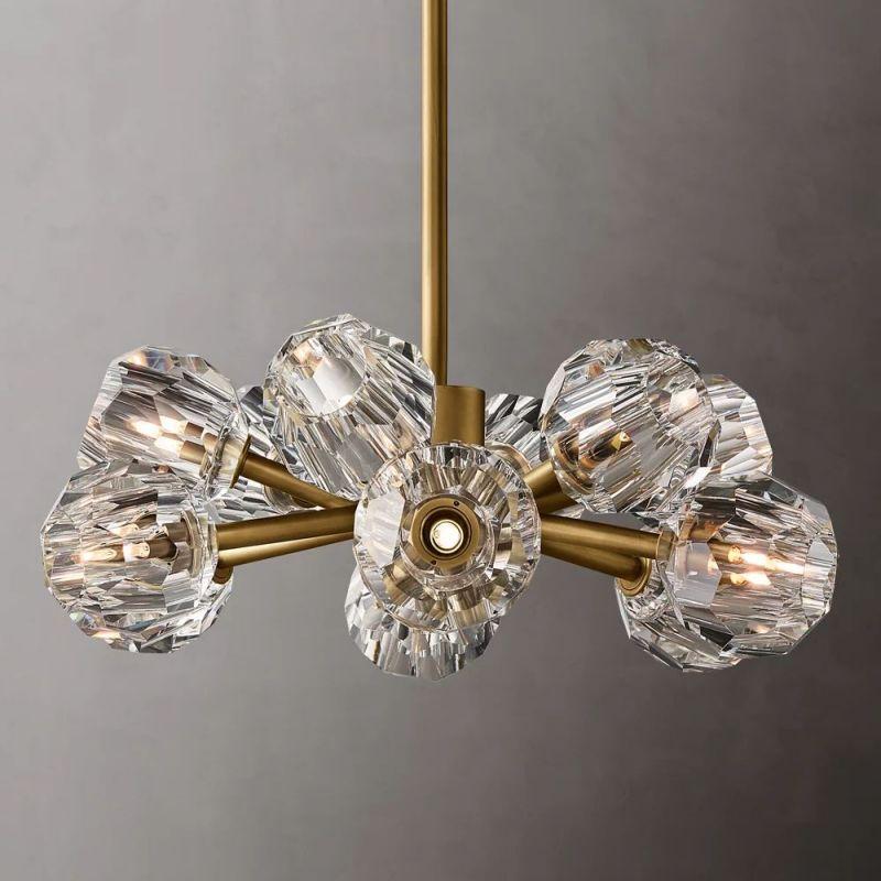 Boule Glass Round Chandelier 24" - King Lamps