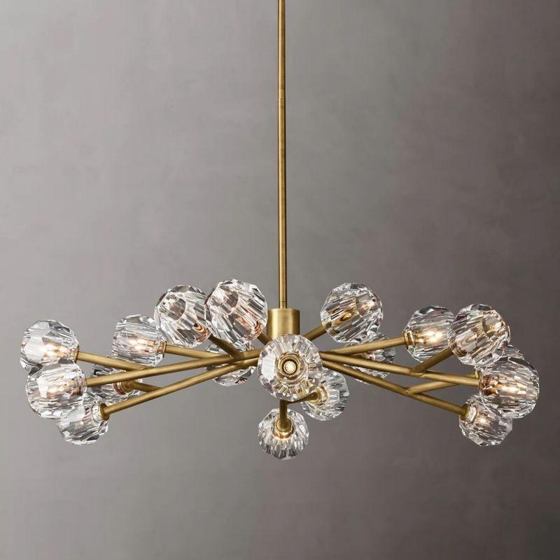 Boule Glass Round Chandelier 48" - King Lamps