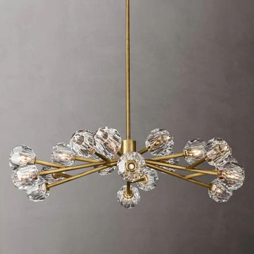 Boule Glass Round Chandelier 48" - King Lamps