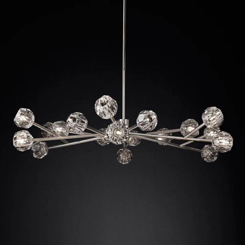 Boule Glass Round Chandelier 60" - King Lamps