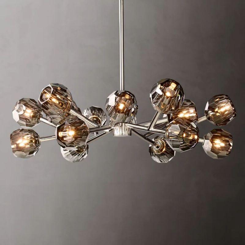 Boule Glass Round Chandelier 36" - King Lamps