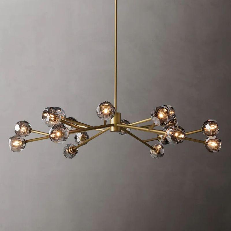 Boule Glass Round Chandelier 60" - King Lamps