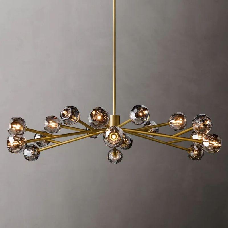 Boule Glass Round Chandelier 60" - King Lamps