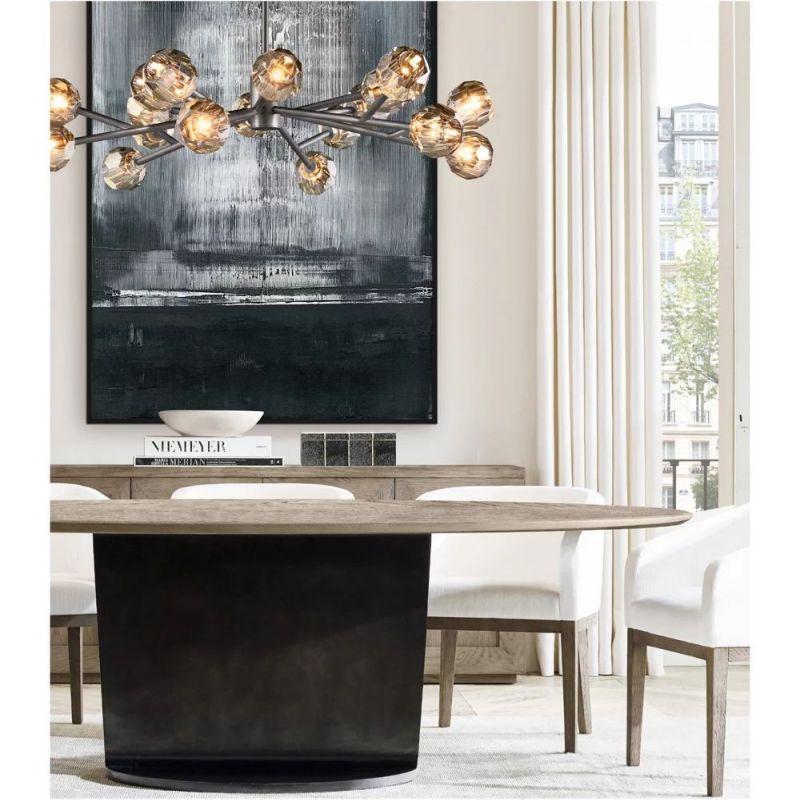 Boule Glass Round Chandelier 24" - King Lamps
