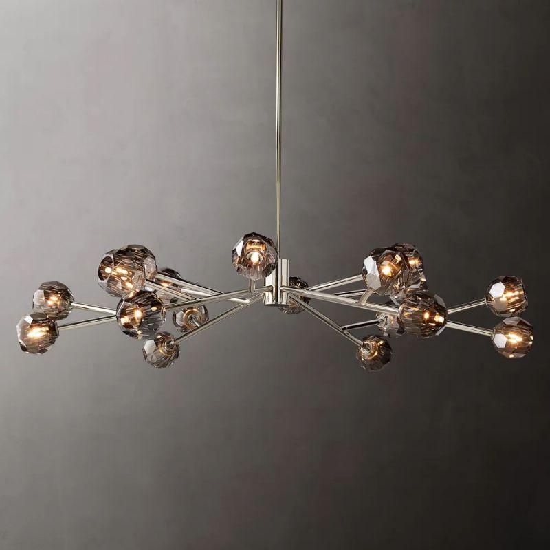 Boule Glass Round Chandelier 60" - King Lamps