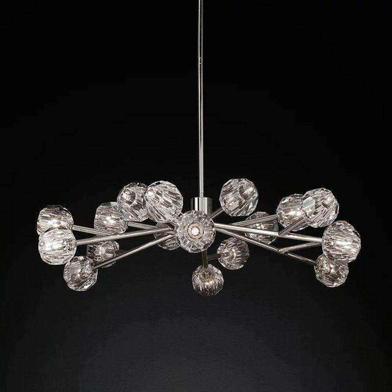 Boule Glass Round Chandelier 48" - King Lamps