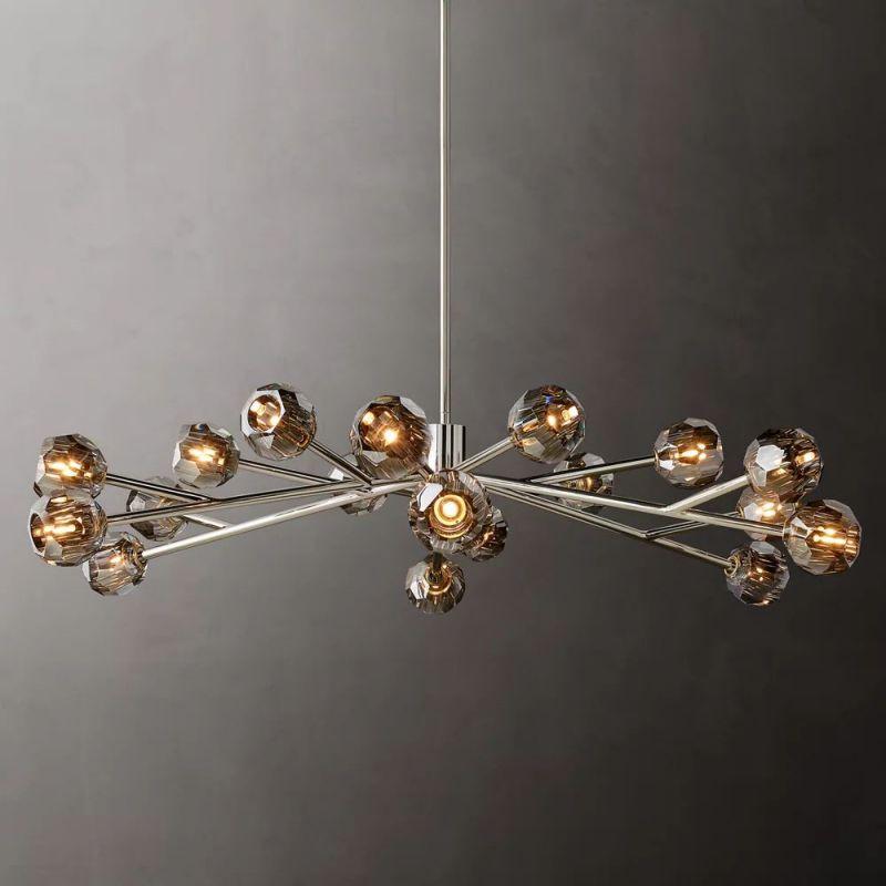 Boule Glass Round Chandelier 60" - King Lamps