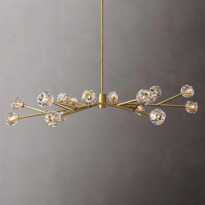 Boule Glass Round Chandelier 72" - King Lamps