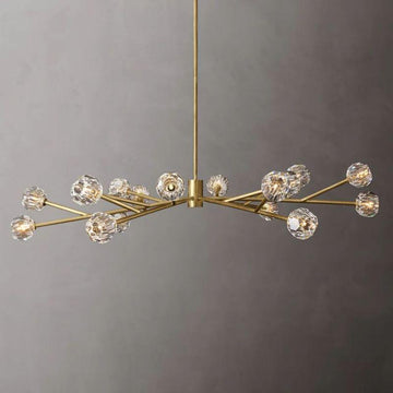 Boule Glass Round Chandelier 72" - King Lamps
