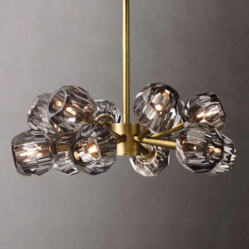 Boule Glass Round Chandelier 24" - King Lamps