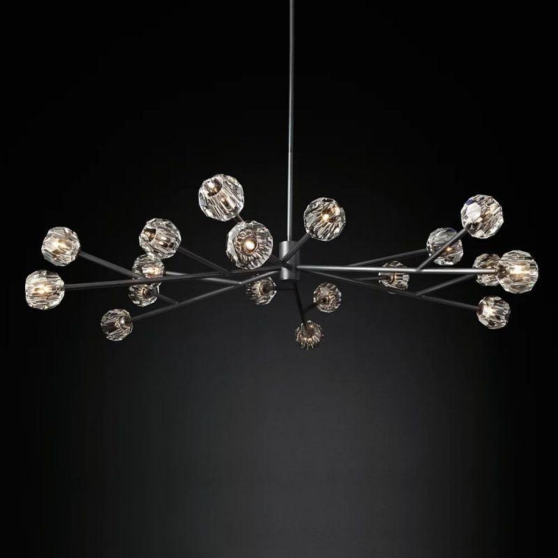 Boule Glass Round Chandelier 72" - King Lamps