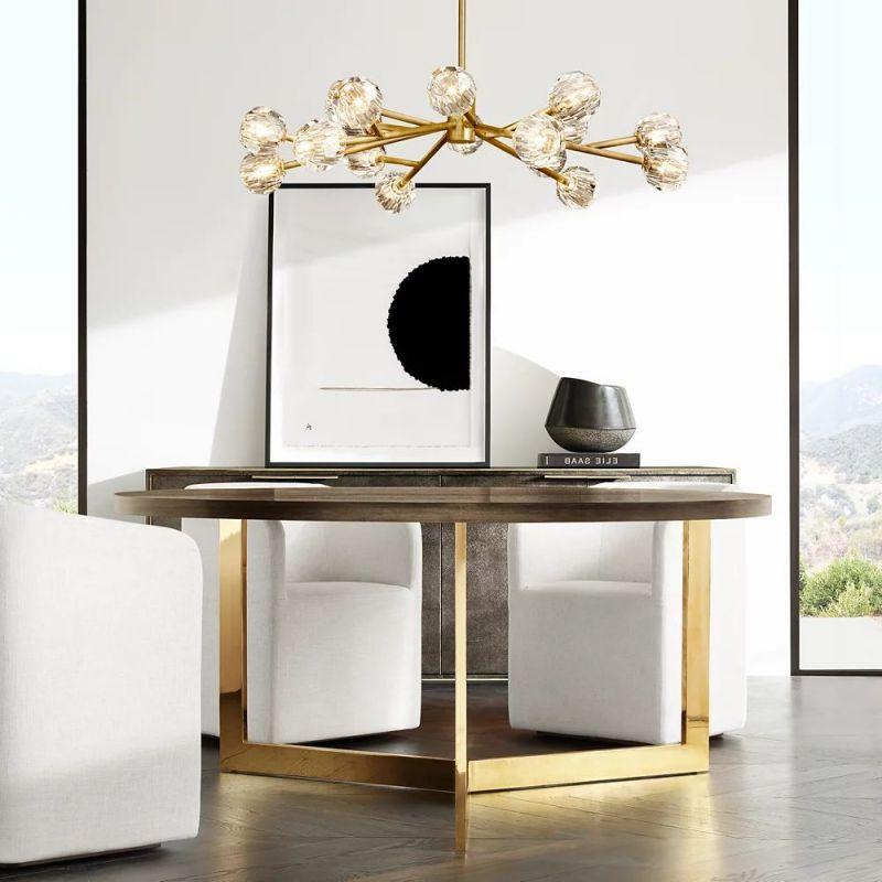 Boule Glass Round Chandelier 60" - King Lamps