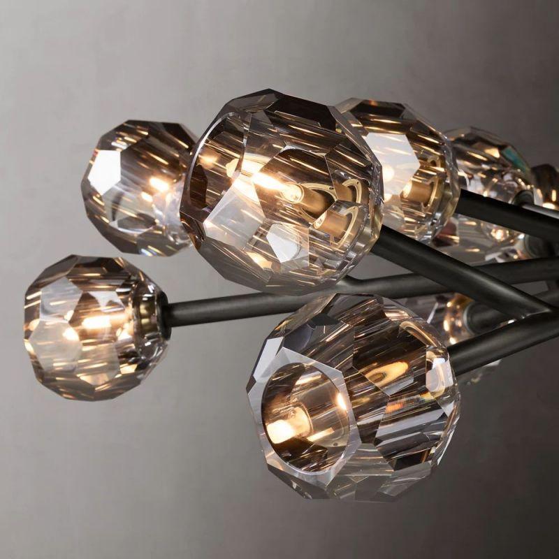 Boule Glass Round Chandelier 48" - King Lamps