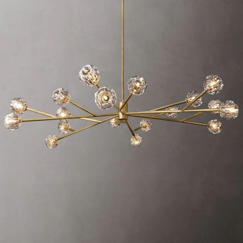 Boule Glass Round Chandelier 72" - King Lamps