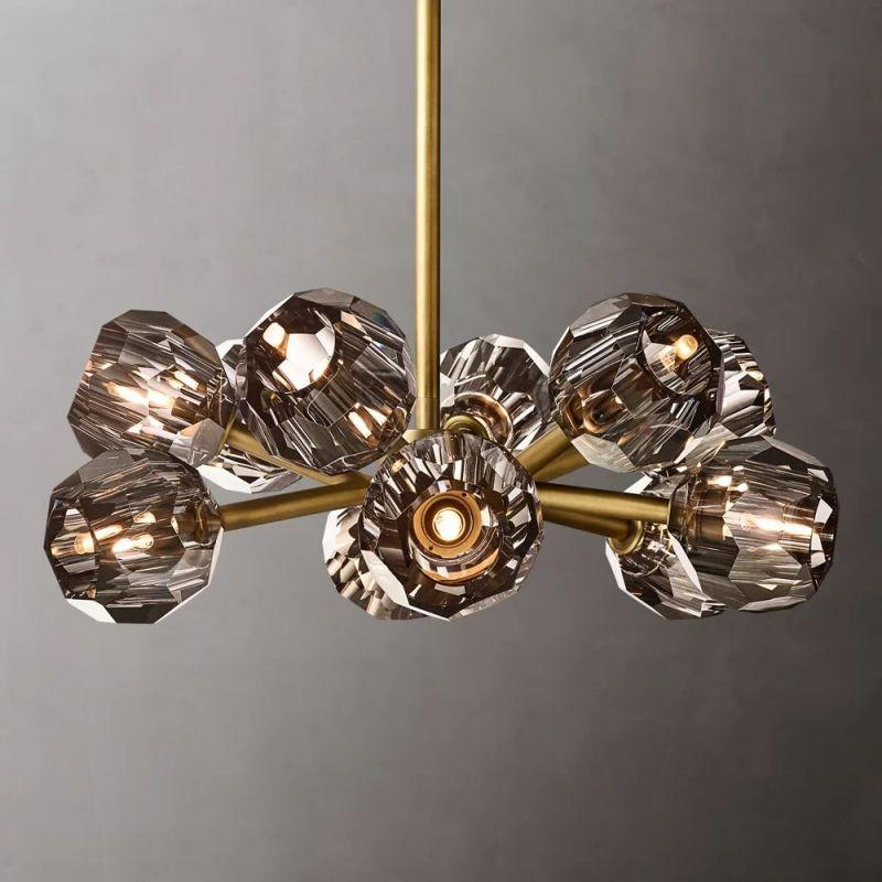 Boule Glass Round Chandelier 24" - King Lamps