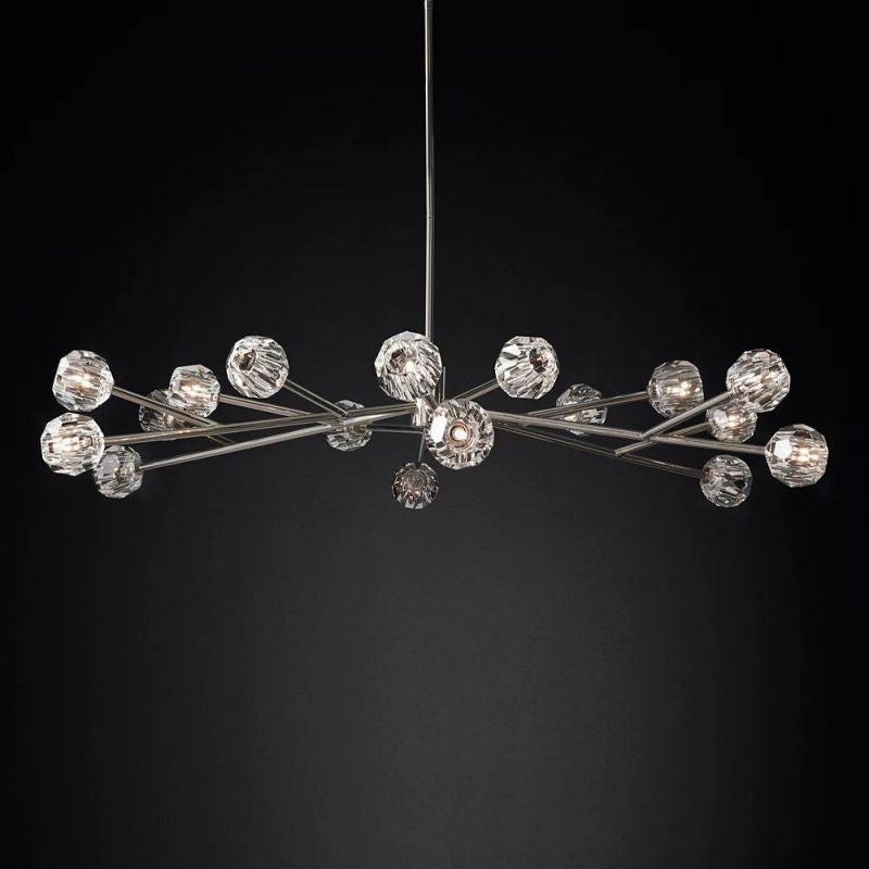 Boule Glass Round Chandelier 72" - King Lamps