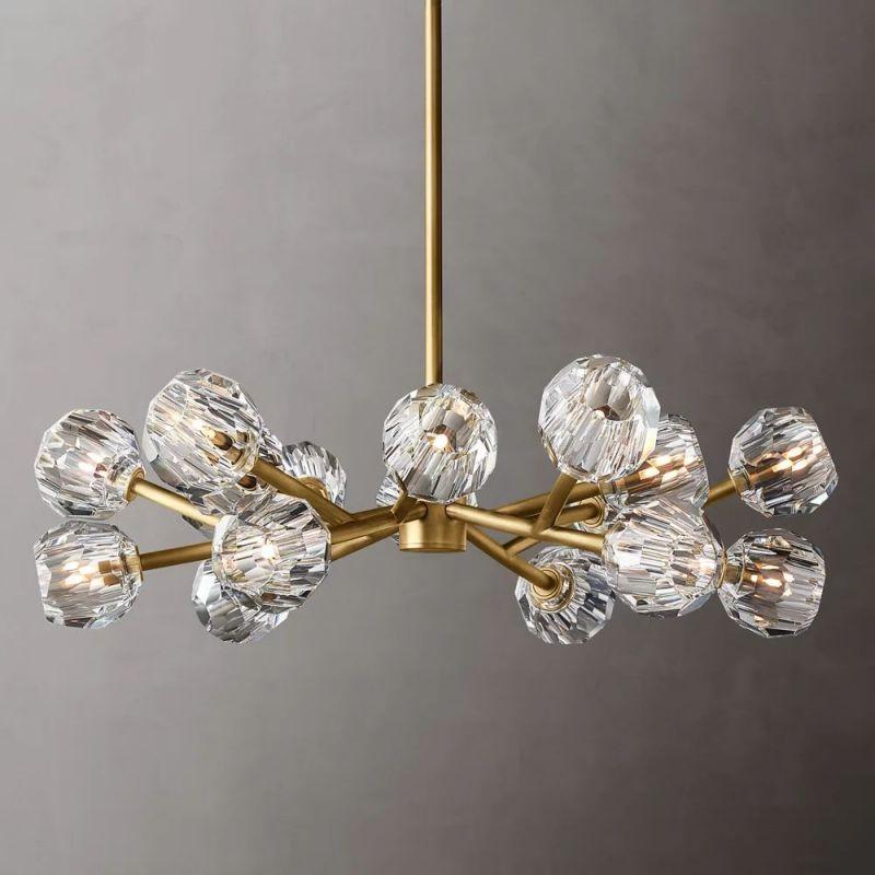 Boule Glass Round Chandelier 36" - King Lamps
