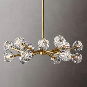 Boule Glass Round Chandelier 36" - King Lamps