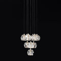 Boule Glass Round Cluster Chandelier 14