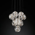 Boule Glass Round Cluster Chandelier 14