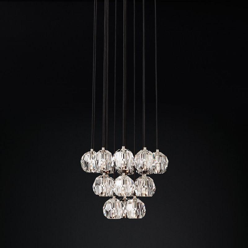 Boule Glass Round Cluster Chandelier 19" - King Lamps