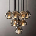 Boule Glass Round Cluster Chandelier 14