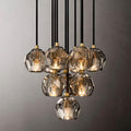 Boule Glass Round Cluster Chandelier 14