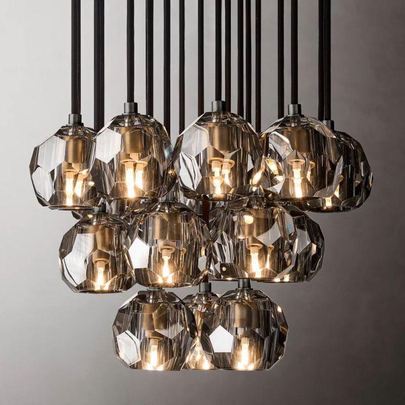 Boule Glass Round Cluster Chandelier 19" - King Lamps