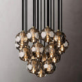 Boule Glass Round Cluster Chandelier 19