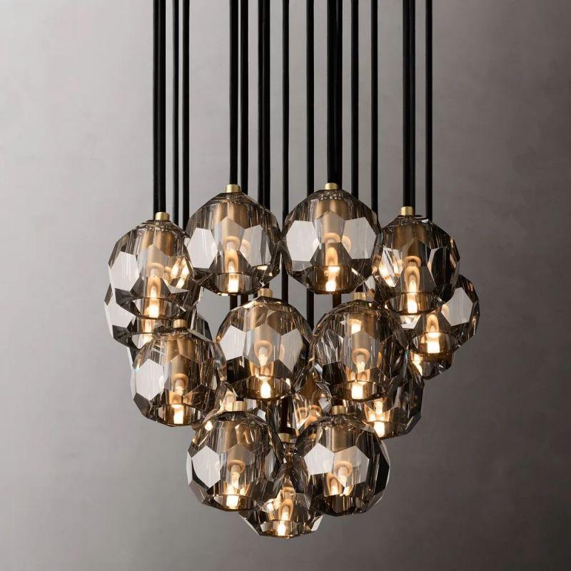 Boule Glass Round Cluster Chandelier 19" - King Lamps
