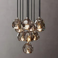 Boule Glass Round Cluster Chandelier 14