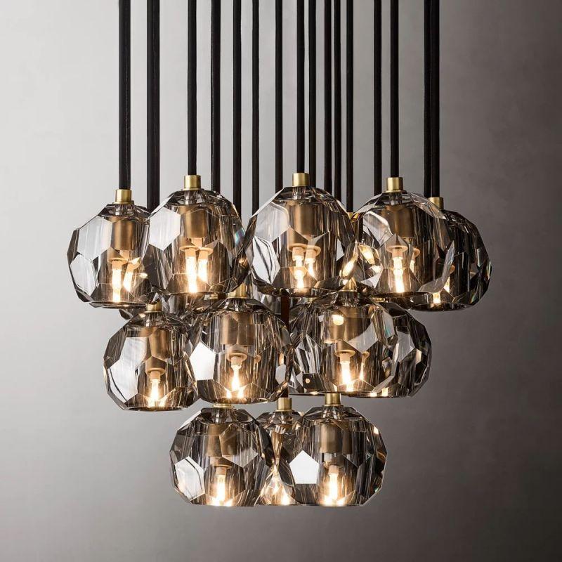 Boule Glass Round Cluster Chandelier 19" - King Lamps