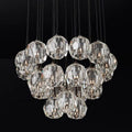 Boule Glass Round Cluster Chandelier 24