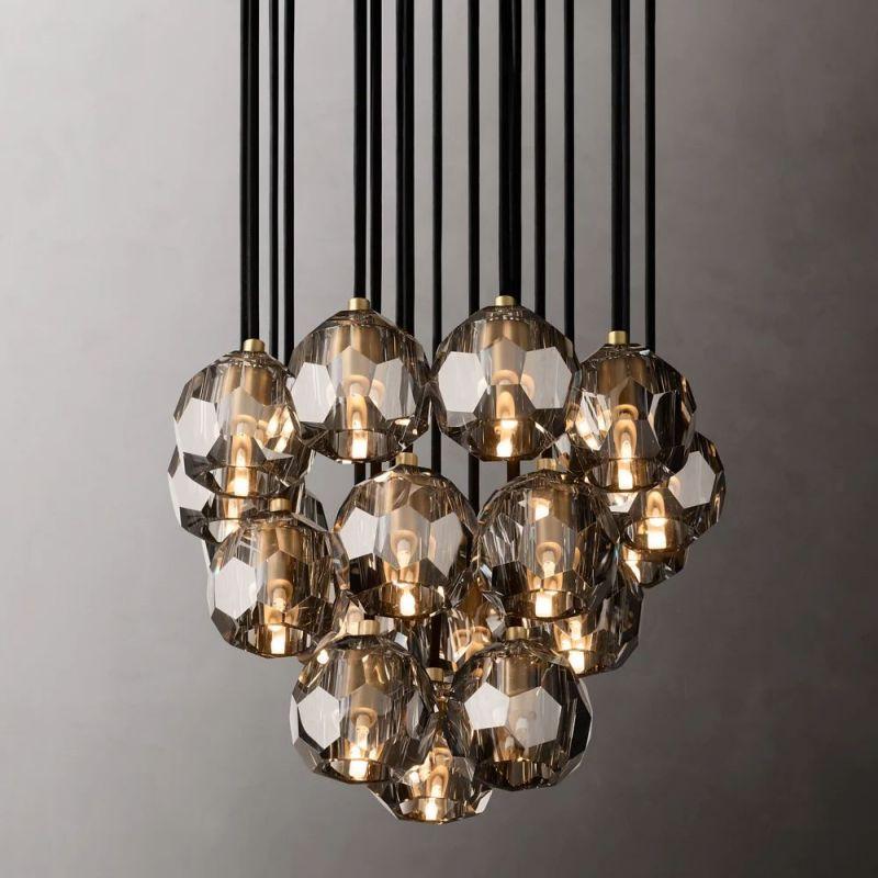 Boule Glass Round Cluster Chandelier 19" - King Lamps