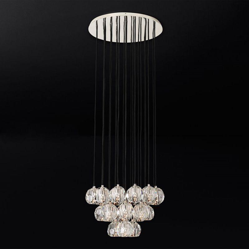 Boule Glass Round Cluster Chandelier 24" - King Lamps