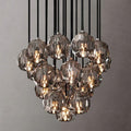 Boule Glass Round Cluster Chandelier 19