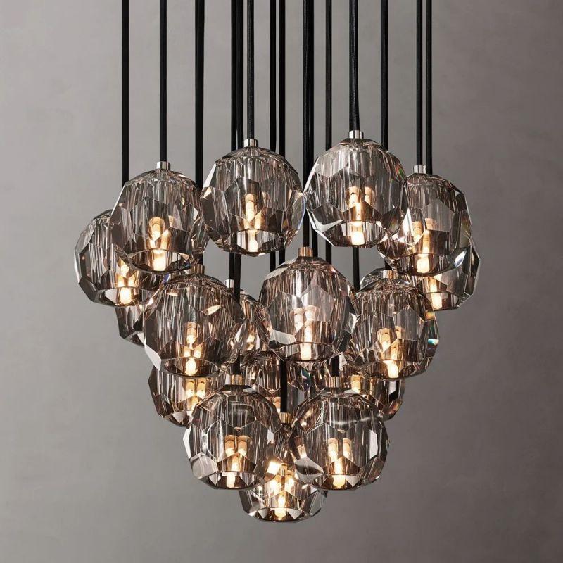 Boule Glass Round Cluster Chandelier 19" - King Lamps