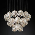 Boule Glass Round Cluster Chandelier 24