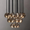 Boule Glass Round Cluster Chandelier 24