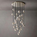 Boule Glass Round Cluster Chandelier 30