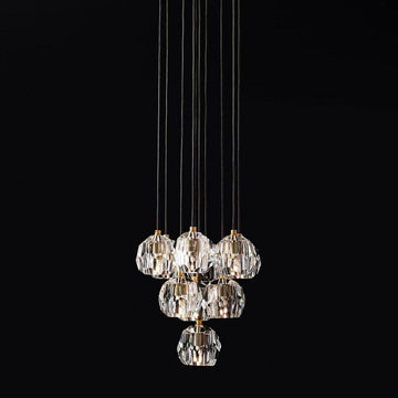 Boule Glass Round Cluster Chandelier 14" - King Lamps