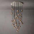 Boule Glass Round Cluster Chandelier 30
