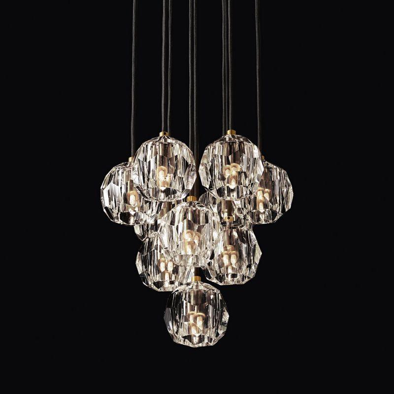 Boule Glass Round Cluster Chandelier 14" - King Lamps