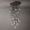 Boule Glass Round Cluster Chandelier 30