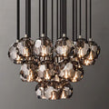 Boule Glass Round Cluster Chandelier 24