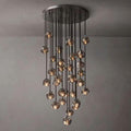 Boule Glass Round Cluster Chandelier 30