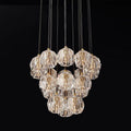 Boule Glass Round Cluster Chandelier 19