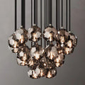 Boule Glass Round Cluster Chandelier 24