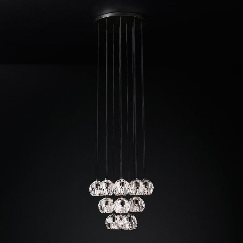 Boule Glass Round Cluster Chandelier 19" - King Lamps